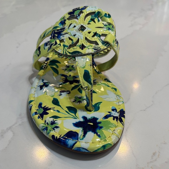 Circus by Sam Edelman Yellow and Blue Floral Sandals Size 8 - Picture 3 of 11